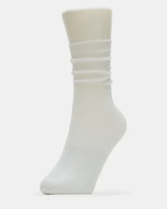 Chaussettes courtes en résille blanches