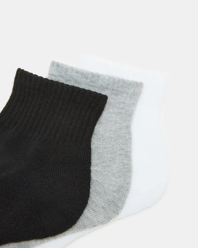 Chaussettes mi-mollet Sport Cushion Noir/Blanc Chaussettes mi-mollet Sport Cushion Noir/Blanc