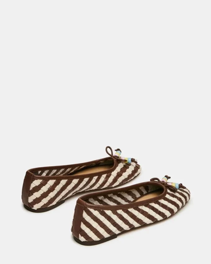 Cuir blanc/marron Divy