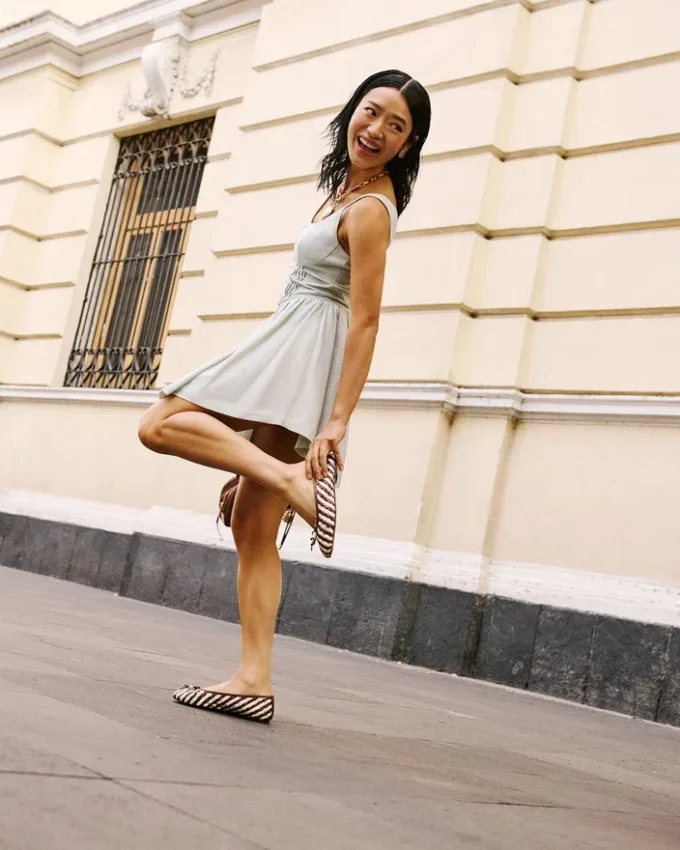 Cuir blanc/marron Divy