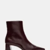 Cuir bordeaux Ashli
