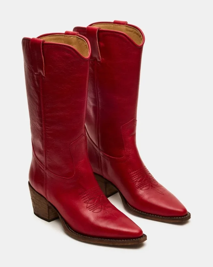 Cuir rouge Albany