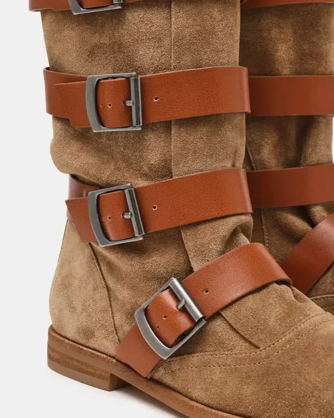 Cuir suédé Indio Tan