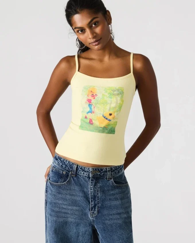 Débardeur Goldie jaune pâle