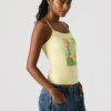 Débardeur Goldie jaune pâle