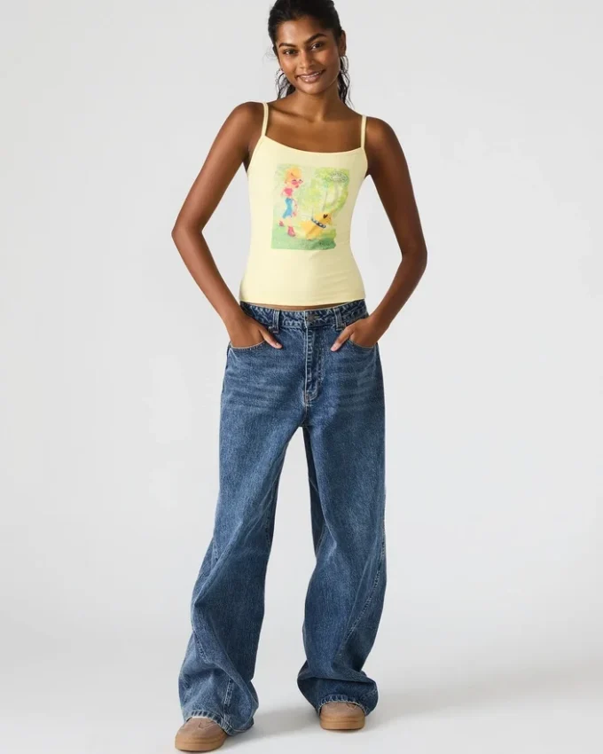 Débardeur Goldie jaune pâle