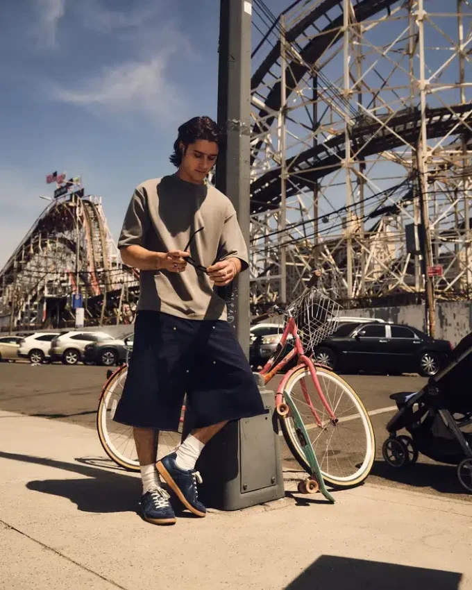 Dixon en daim bleu marine