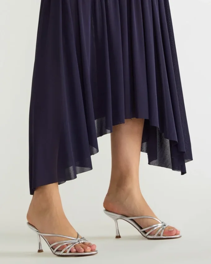 Edna en cuir argenté Edna en cuir argenté