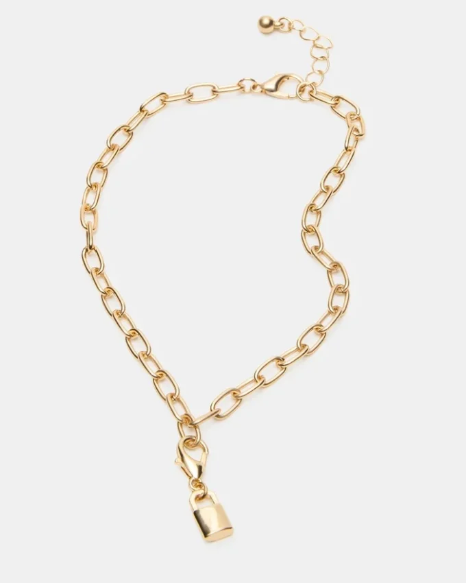 Ensemble de bracelets de cheville avec breloques en forme de cadenas