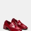 Estee Red Crinkle Patent Estee Red Crinkle Patent
