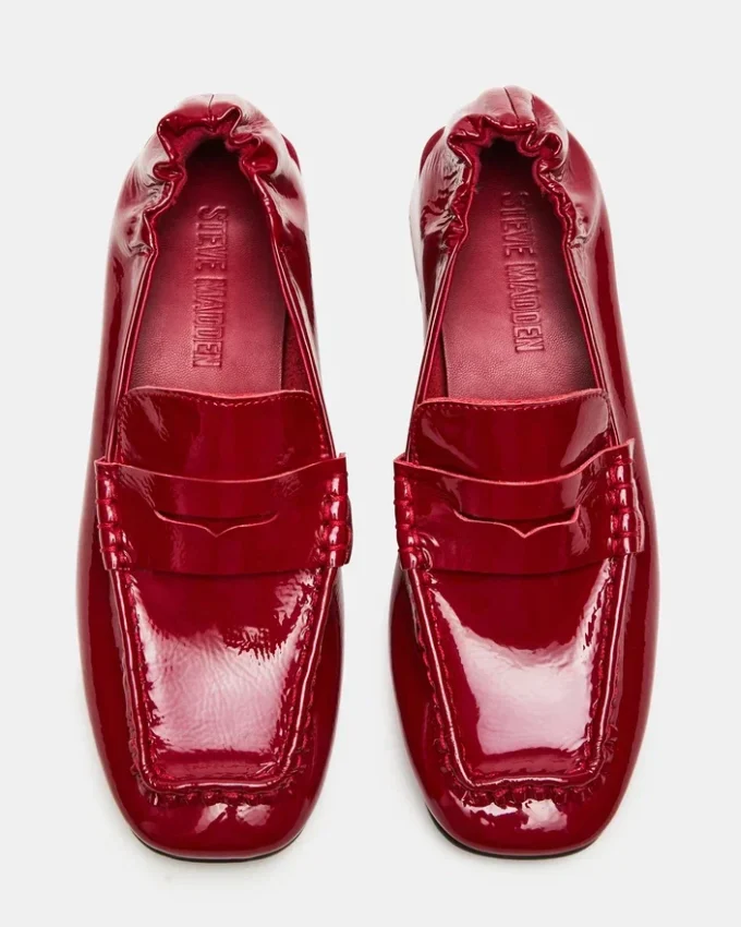 Estee Red Crinkle Patent Estee Red Crinkle Patent