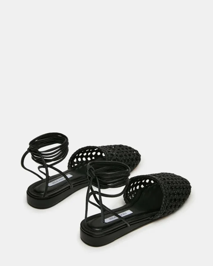 Flutter en cuir noir