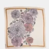 Foulard carré à fleurs bohème ivoire