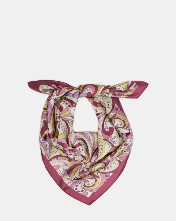 Foulard imprimé lavande
