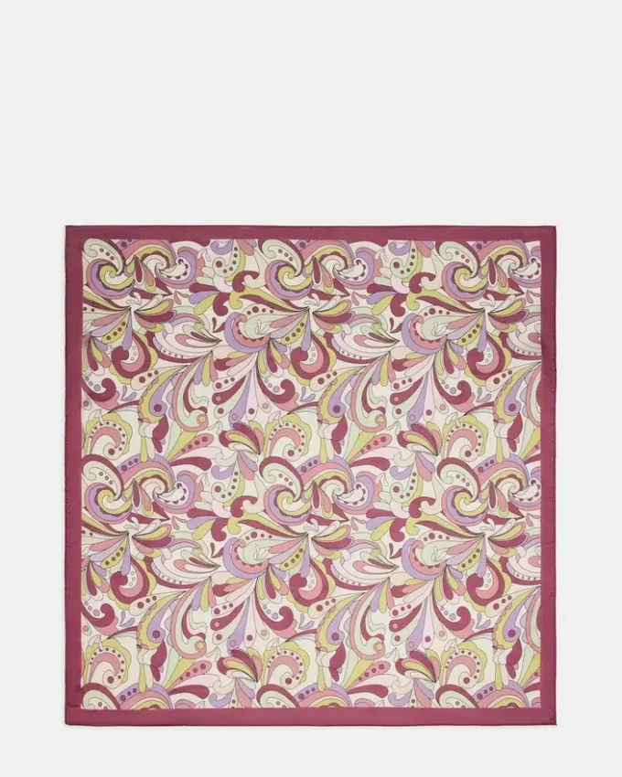 Foulard imprimé lavande