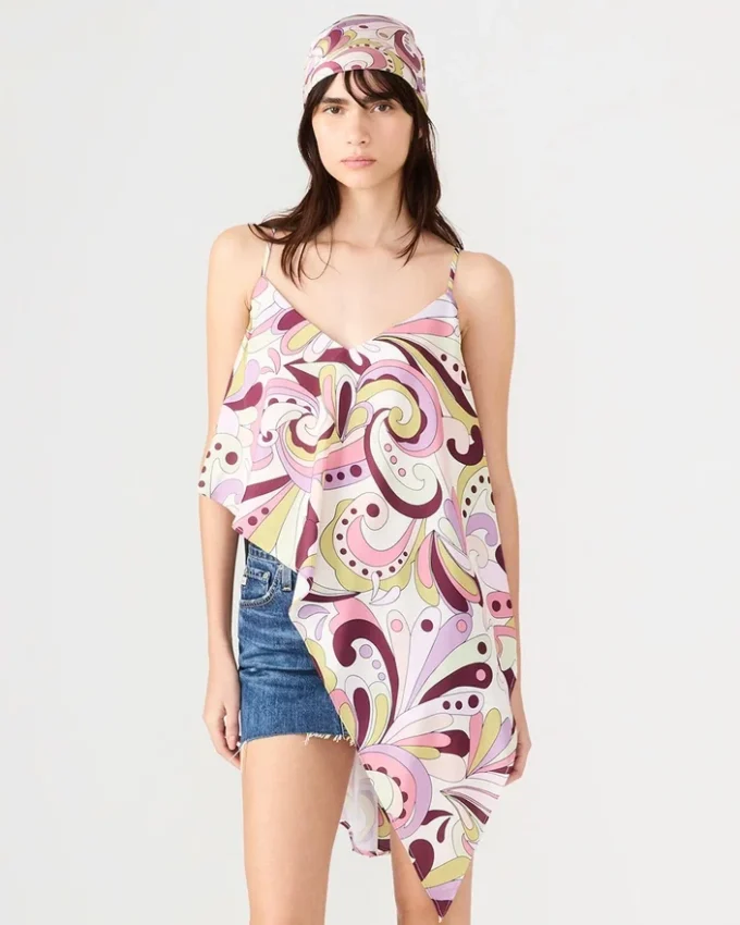 Foulard imprimé lavande