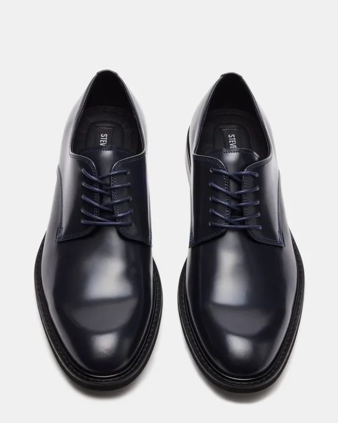 Hadar en cuir box bleu marine