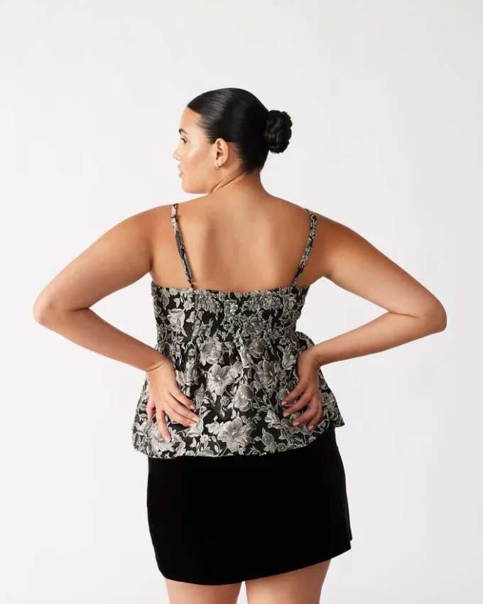 Haut Bodi Noir Multicolore