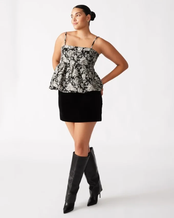 Haut Bodi Noir Multicolore