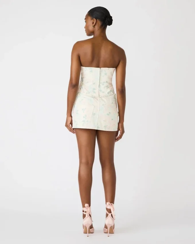 Haut corset Roselia Beige pêche