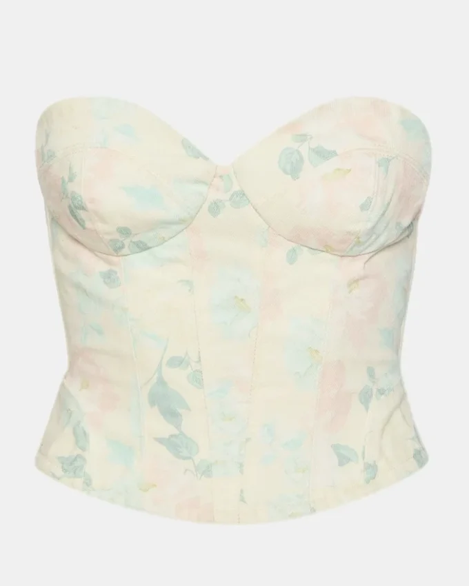 Haut corset Roselia Beige pêche