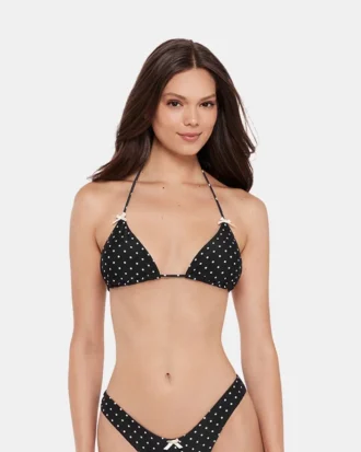 Haut de bikini Darling Dot noir multicolore