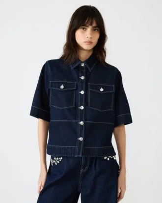 Haut Eliana bleu bijou