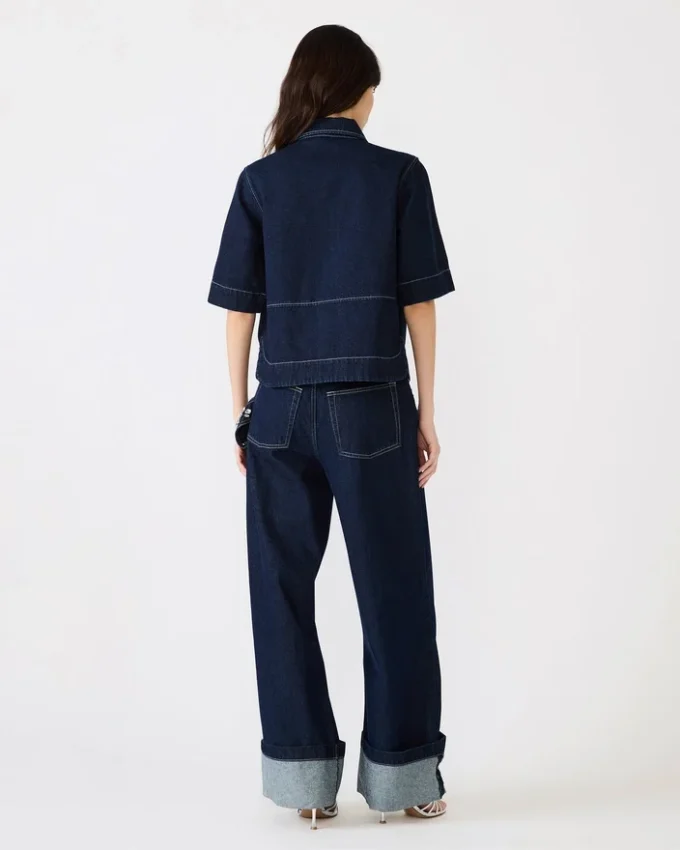 Haut Eliana bleu bijou Haut Eliana bleu bijou