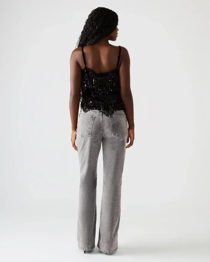 Haut à paillettes Blakelyn noir Haut à paillettes Blakelyn noir