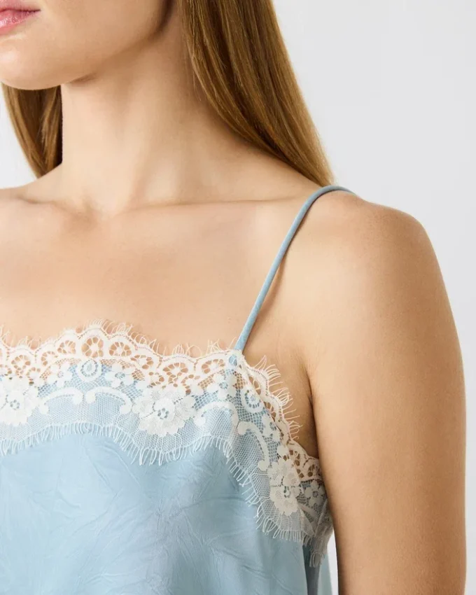 Haut Roan bleu poudré