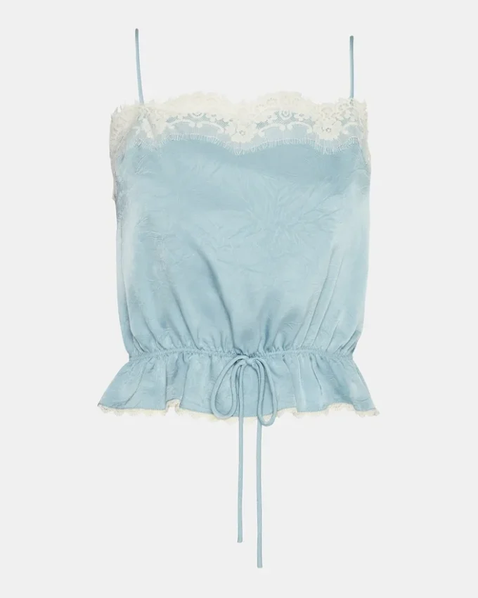 Haut Roan bleu poudré