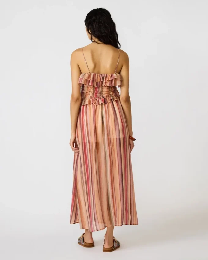 Haut Shilloh à rayures multicolores