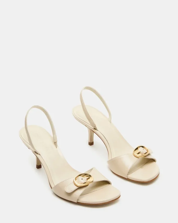 Henrietta en cuir blanc