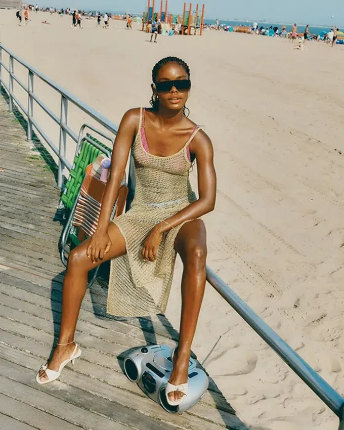 Henrietta en cuir blanc