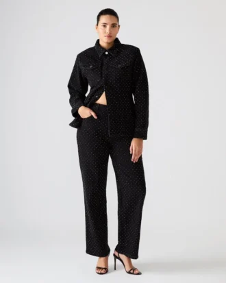 Jean noir Avaline Crystal