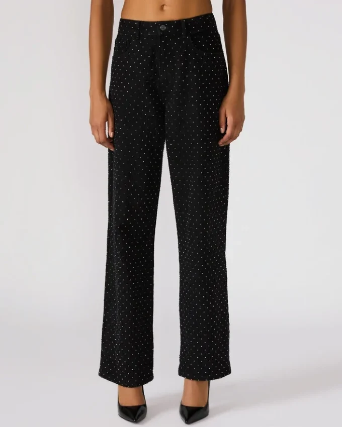 Jean noir Avaline Crystal