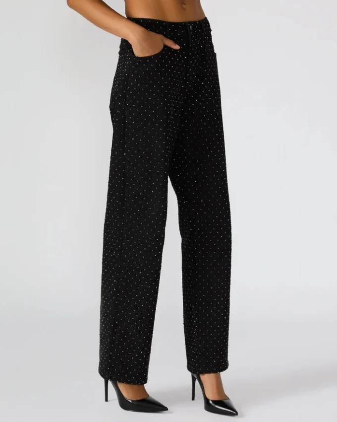 Jean noir Avaline Crystal