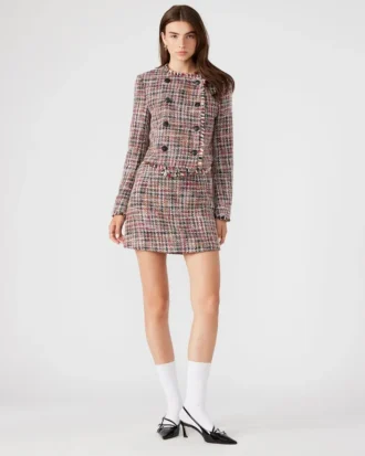 Jupe Mattea Rouge multicolore