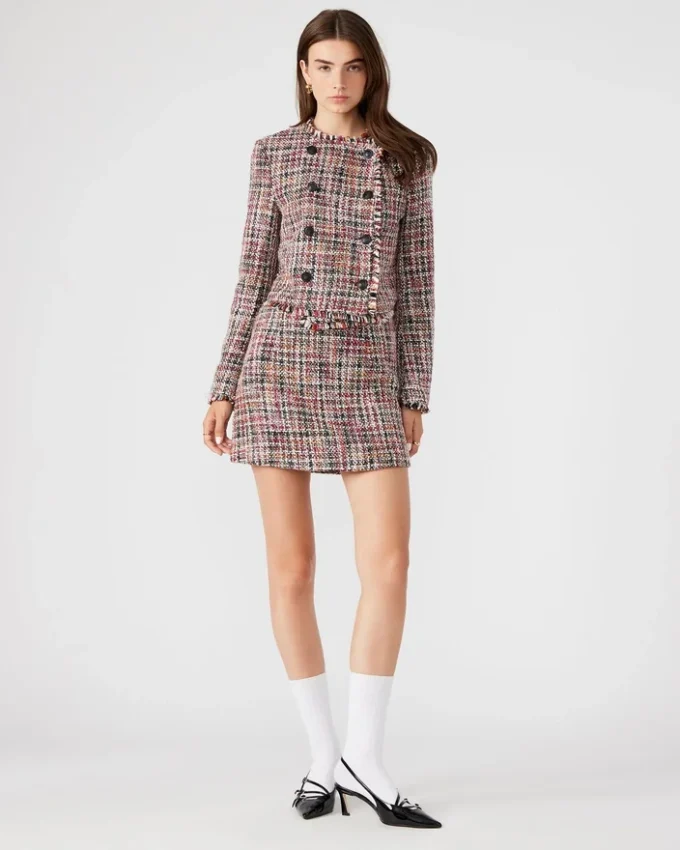 Jupe Mattea Rouge multicolore