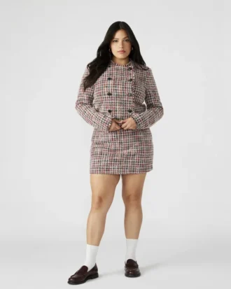 Jupe Mattea Rouge multicolore