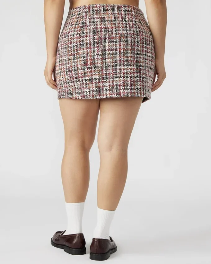 Jupe Mattea Rouge multicolore