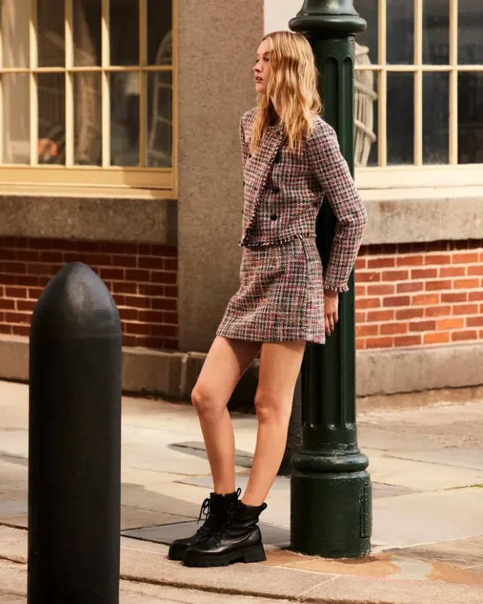 Jupe Mattea Rouge multicolore