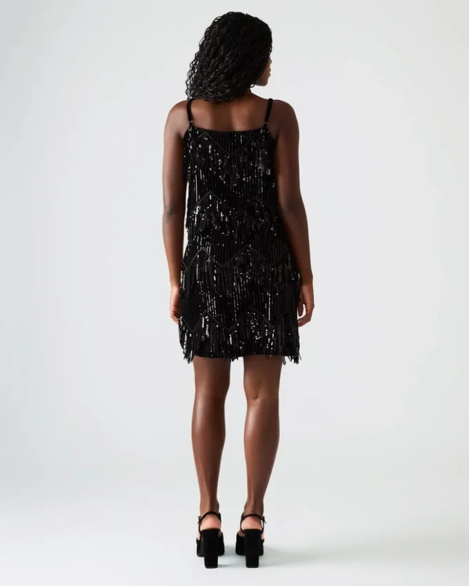 Jupe à paillettes Cindi noire