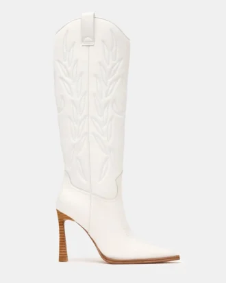 Kinzee en cuir blanc