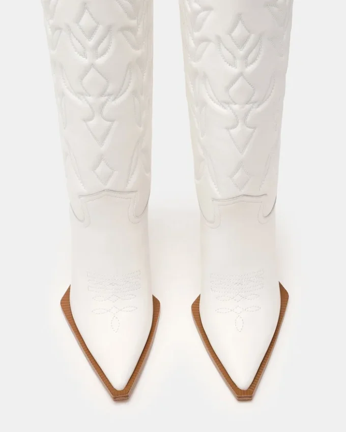 Kinzee en cuir blanc