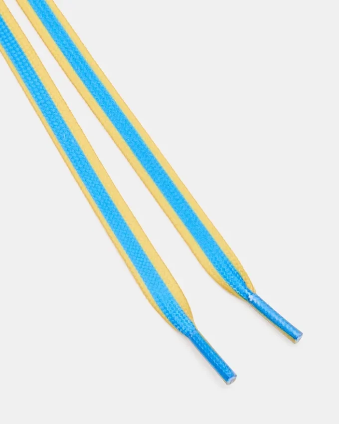 Lacets et breloques pour chaussures Bleu/Jaune