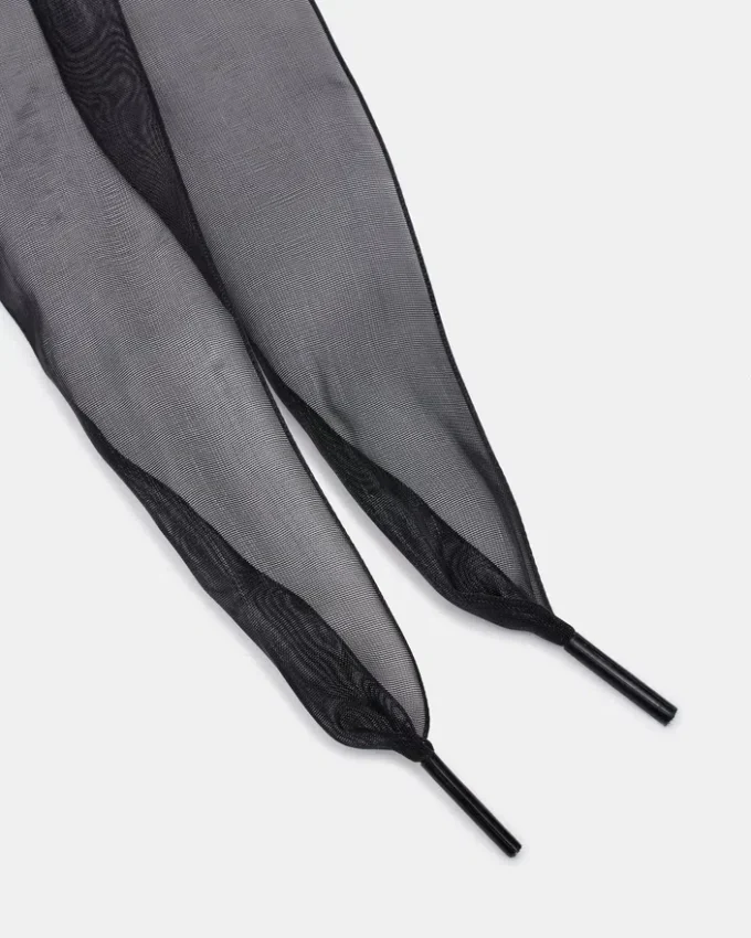 Lacets et breloques pour chaussures noirs