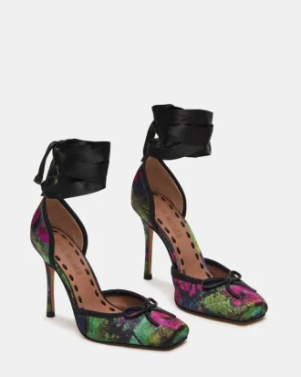 Larina Satin à fleurs Larina Satin à fleurs