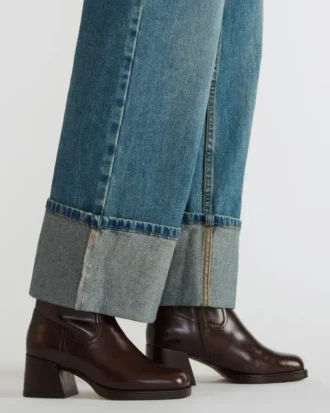 Latches en cuir marron