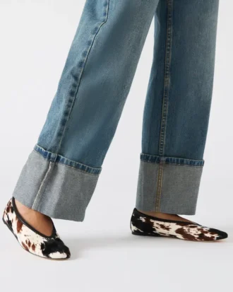 Leni marron imprimé vache